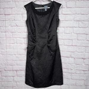 Rabbit Rabbit Rabbit Designs Size 8 Black Beaded Neckline Dress NWT